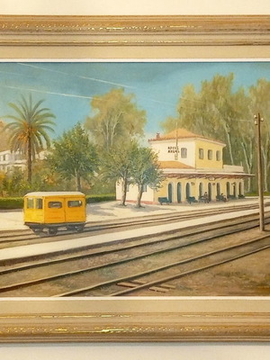 Painting Train Station Argos used