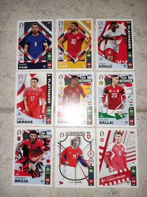 Κάρτες UEFA Euro 2024 σαν καινούργιες, πακέτο 9 τεμαχίων