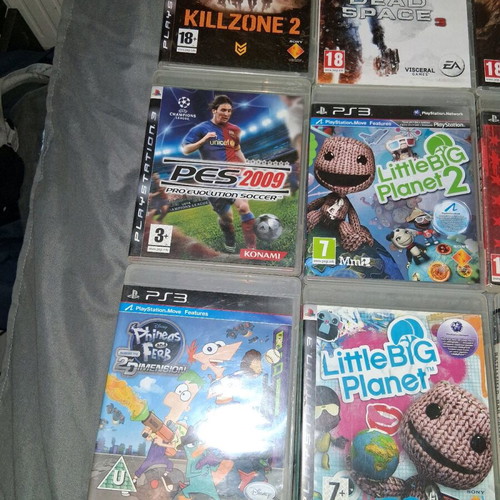 PS3 games used, collection of 18 pieces
