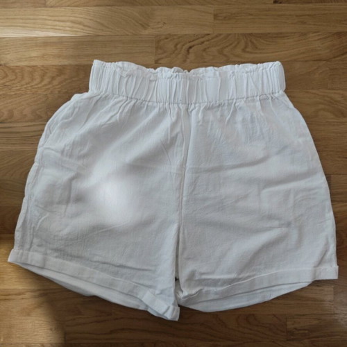 Emery Rose linen high-waist shorts like new, white, size M