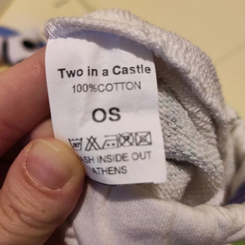 Two in a castle baby sleepsuit sack new, white with flowers
