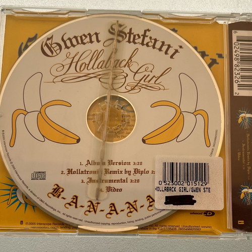 Gwen Stefani Hollaback Girl 3-trk CD single used, pop
