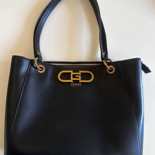 Guess Black Tote Bag brand new, smooth faux leather