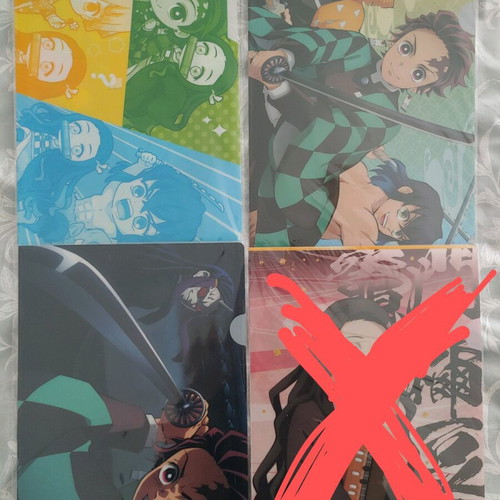 Anime Demon Slayer A4 school clear files new, set