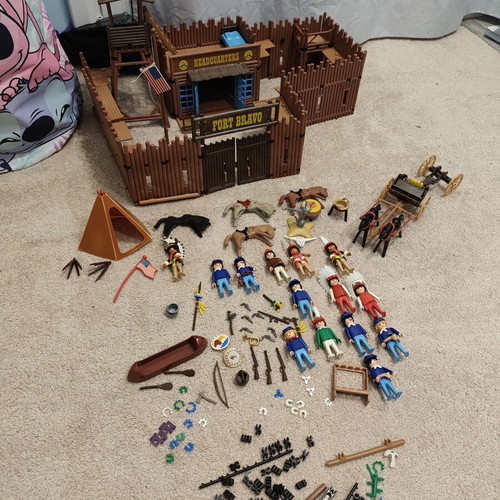 Playmobil Fort Bravo with extras used