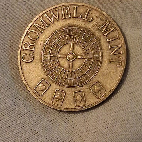 Casino token from England used, nominal value 2.5 pounds