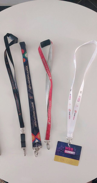 Συλλεκτικά Lanyards UEFA, Web Summit & AIX – Σετ 4 τεμαχίων