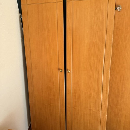 Wardrobe doors like new, wood veneer, color and paint options, 2.7 x 3.3