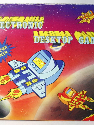 Vintage 80's electronic desktop LCD game car race new