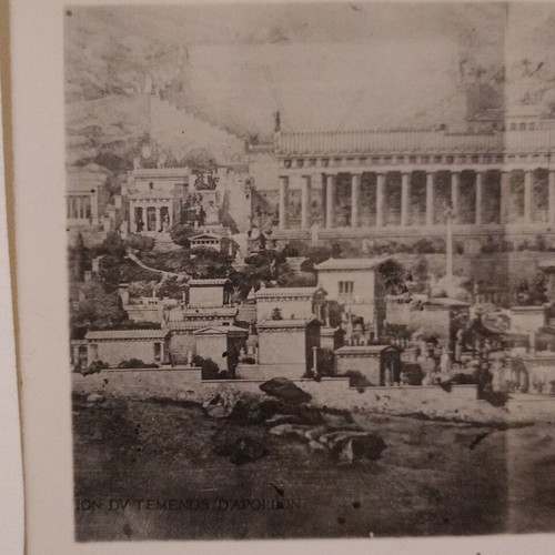 Delphi Postcard used, black and white, 1929 edition