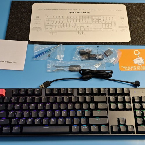 Keychron K10 Version 2 mechanical wireless keyboard new, full-size, RGB, Bluetooth