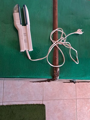 Hair straightener used