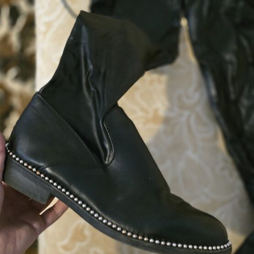 Over-the-knee stretch boots black size 39 used