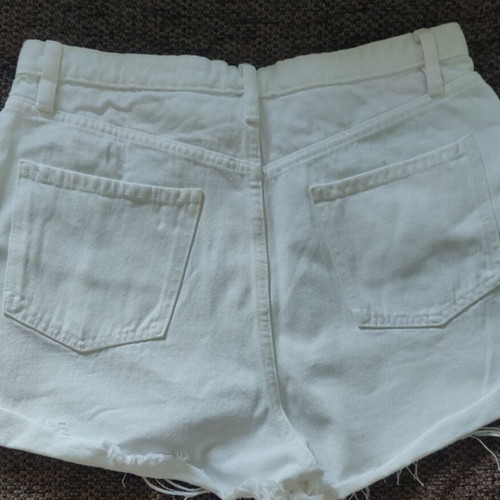 Zara denim shorts size 42 like new, white