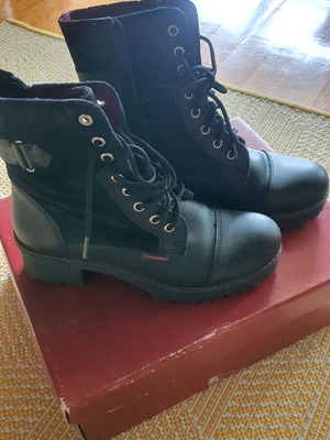 Commanchero Original leather ankle boots like new, black, size 37