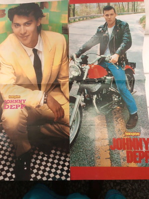 Δύο διπλές αφίσες Johnny Depp και Richard Grieco, μισή Ronn Moss, σαν καινούργιες