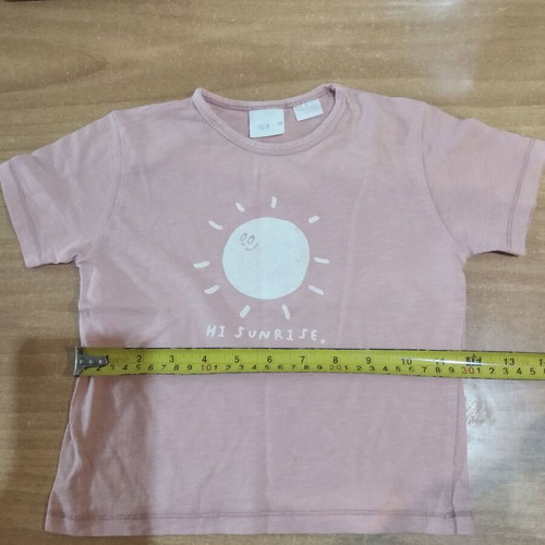 Girls' T-shirts used, pack of 5 for ages 2-3 years