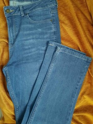 Γυναικείο Jean Marks & Spencer straight μέγεθος 40 large σαν καινούργιο μπλε
