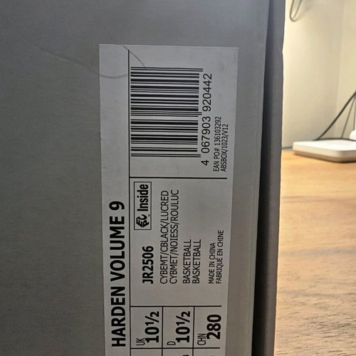 Adidas Harden Vol 9 new athletic shoes silver size 45