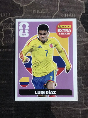 Luis Diaz extra sticker purple World Cup 2026