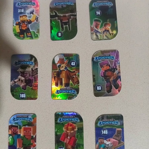Minecraft Legends pins used, pack of 9 metal