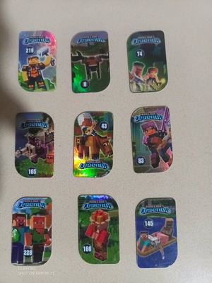 Minecraft Legends pins used, pack of 9 metal