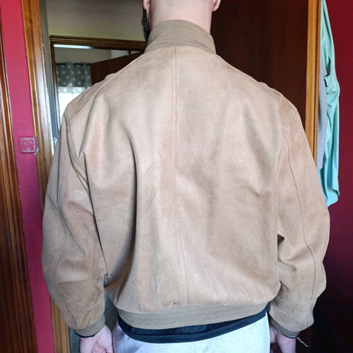 Reportage men's suede jacket new, beige, size XL