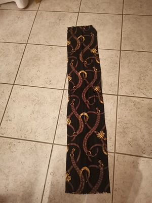 Ralph Lauren scarf, black, 150x30 cm