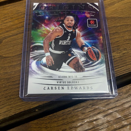 2025-26 Origins Euroleague Carsen Edwards Clouds Prizm card new