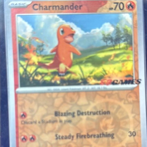 Charmander Mew Promo Pokemon Card sealed, EB Games stamp