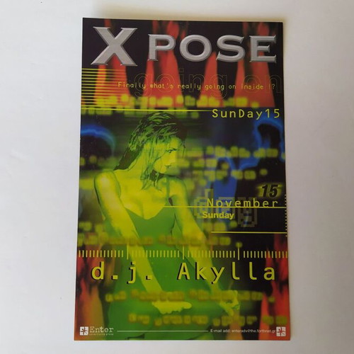 Club Xpose flyer used, Plastic is Fantastic! 1998