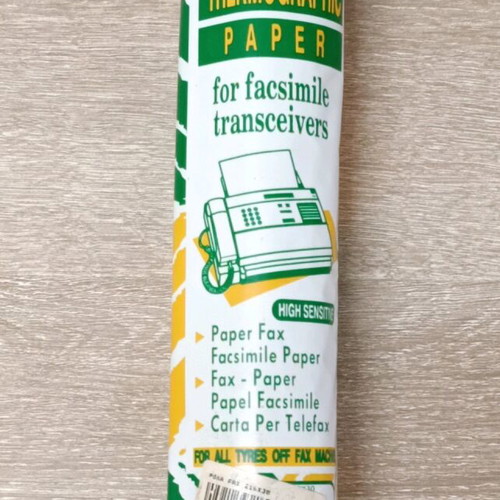 Thermal fax paper rolls pack of 10, 30m length 216mm width