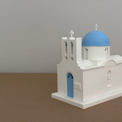 Seven Martyrs like new, Sifnos model made of porcelain