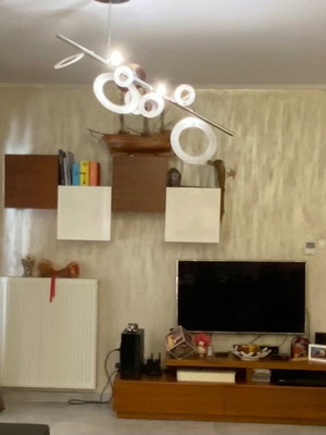 TV Composition Walnut with White Lacquer like new