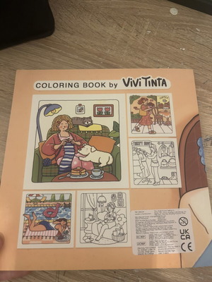 Colorbook used, 8 of 40 pages colored