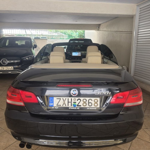 Bmw 320 convertible, black, automatic, petrol