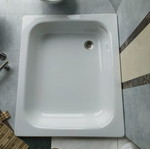 Ντουζιέρες από ατσάλι με σμάλτο Kaldewei καινούργιες, διαστάσεις 90x90, 80x80, 80x75, 90x75 εκ