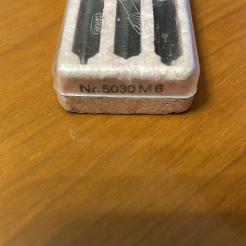 M6 Tap Set of 3 Pieces with Case New