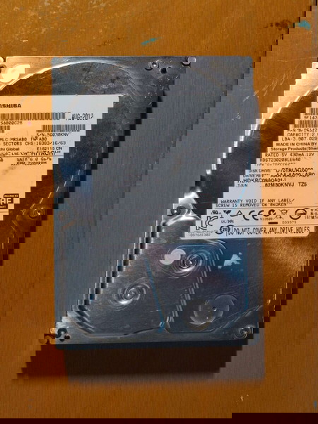 2TB Toshiba HDD 3.5"