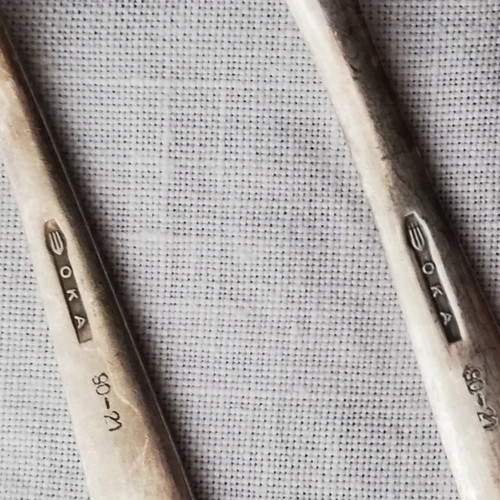 Forks and spoons used set 4+2 OKA 80-21