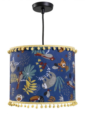 Tropical Blue Children's Ceiling Light 35x20 cm E27 Oxygen Lampshades