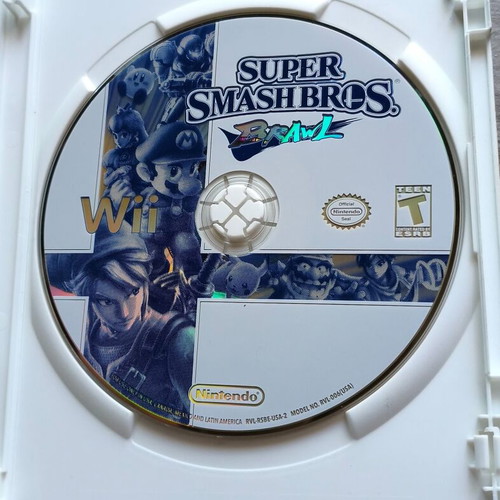 Super Smash Bros. Brawl Nintendo Wii game used, complete with manual