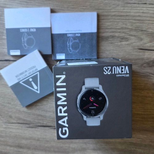 Garmin Venu 2S GPS smartwatch used with box