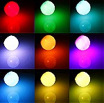  Μαγικη Λαμπα Αλλαγης Χρωματος LED Με Κοντρολ Ε14