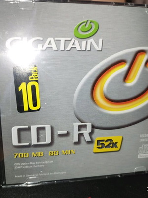 Gigatain CDR 52x pack of 10 new sealed