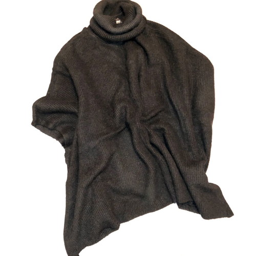Knit Cape Bershka size M black like new