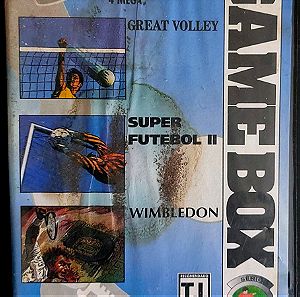 SEGA MASTER SYSTEM GAME BOX (GREAT VOLLEY-SUPER FUTBOLL II - WIMBLETON) (TEC TOY)