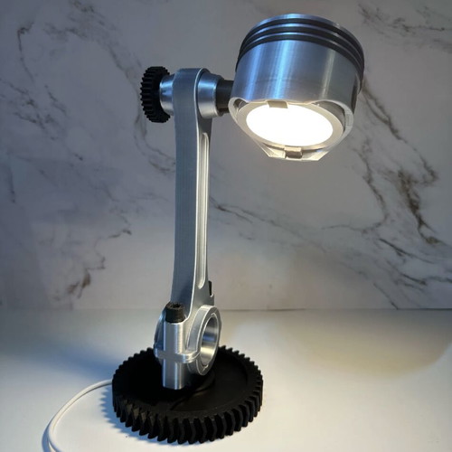 Engine piston lamp made to order