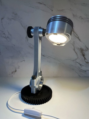 Engine piston lamp made to order