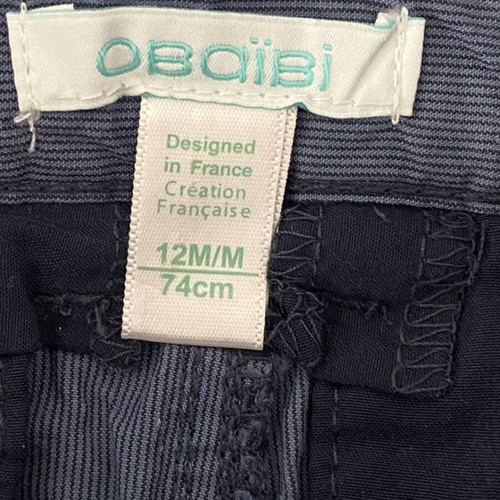 Obaibi blue summer baby pants like new 12 months 74 cm